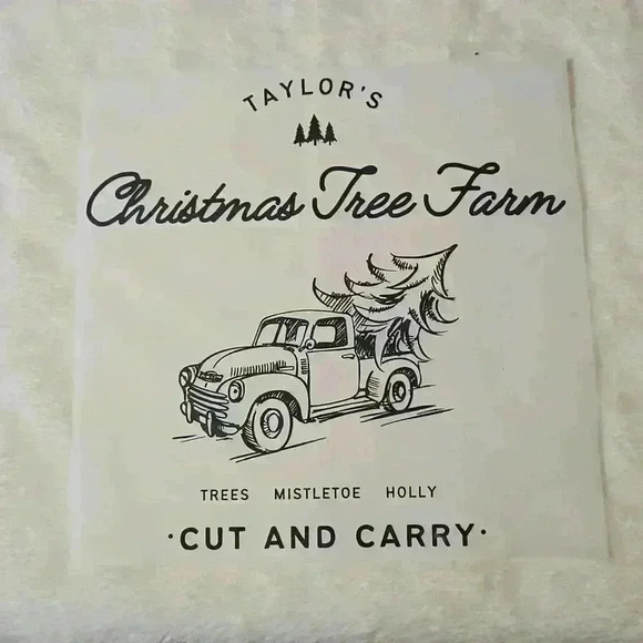 Taylor Swift Christmas Tree Farm DTF Transfer Green - Picture 1 of 1